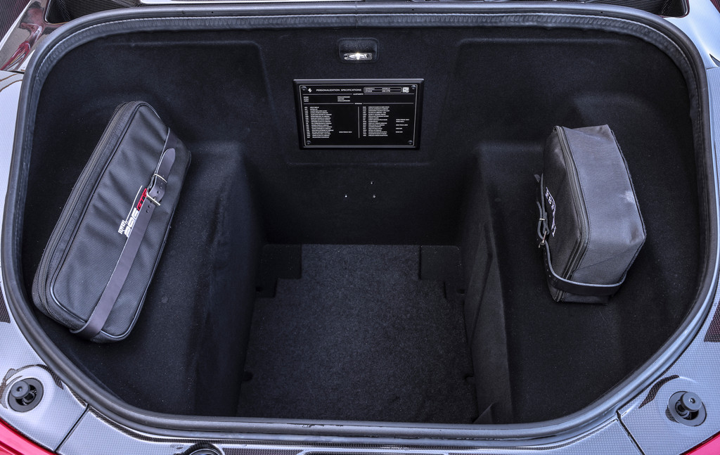 Ferrari 296 GTB boot space