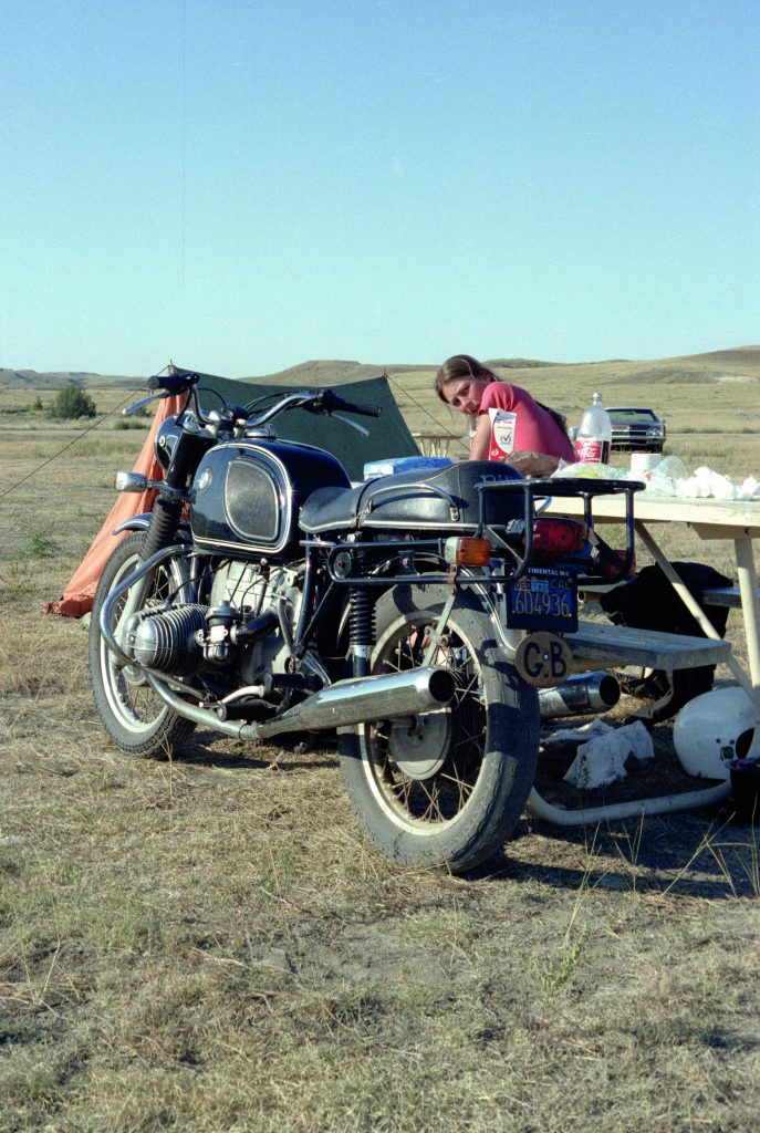 Elspeth Beard and her BMW bike around the world