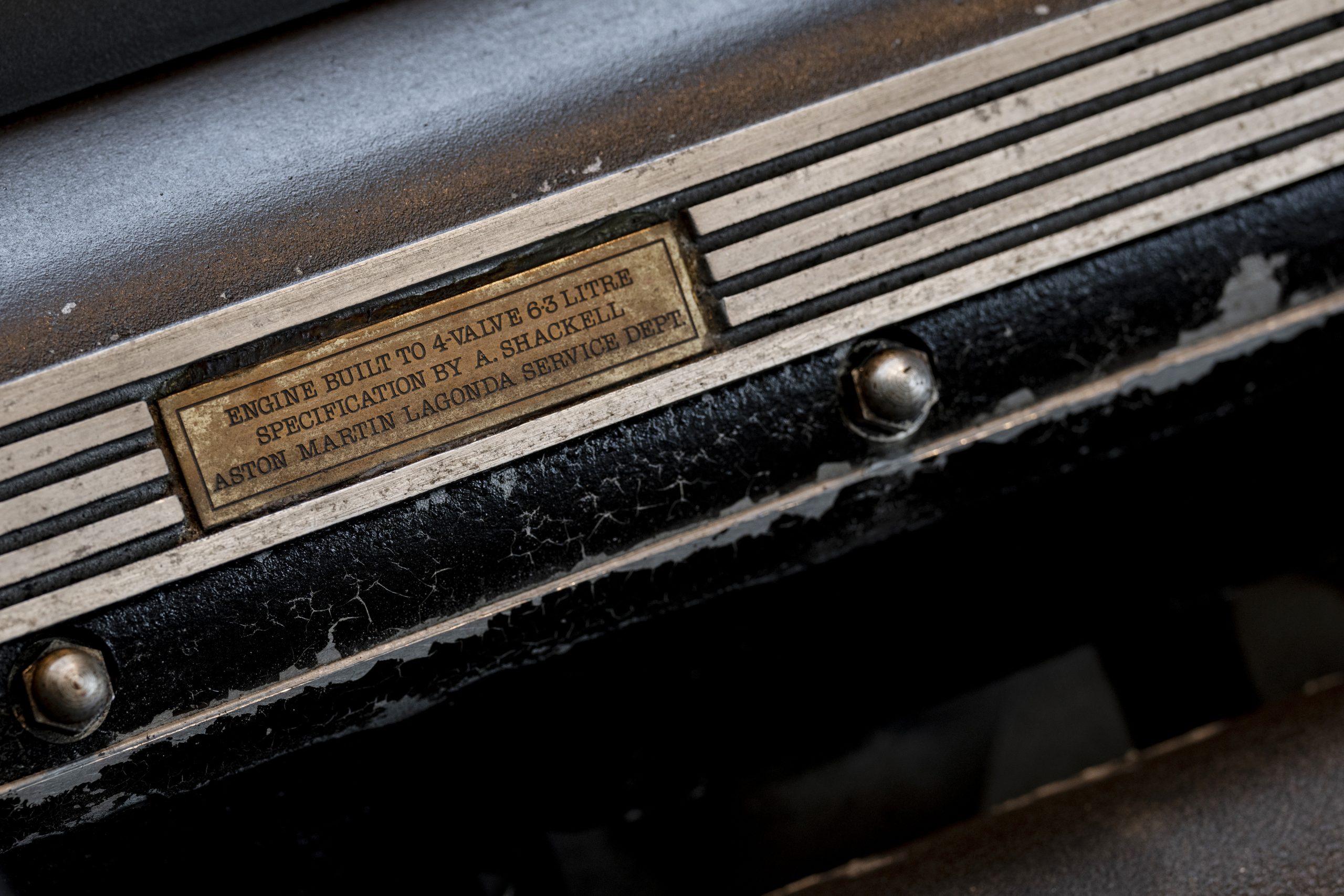 Aston Martin Virage 6.3 engine plaque