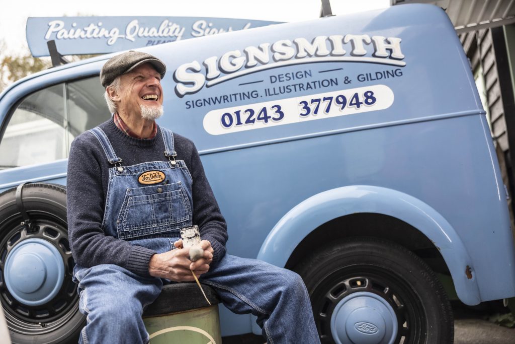 A sixth sense, a shaky hand and finding the sweet spot: Terry Smith reveals the secrets of traditional signwriting