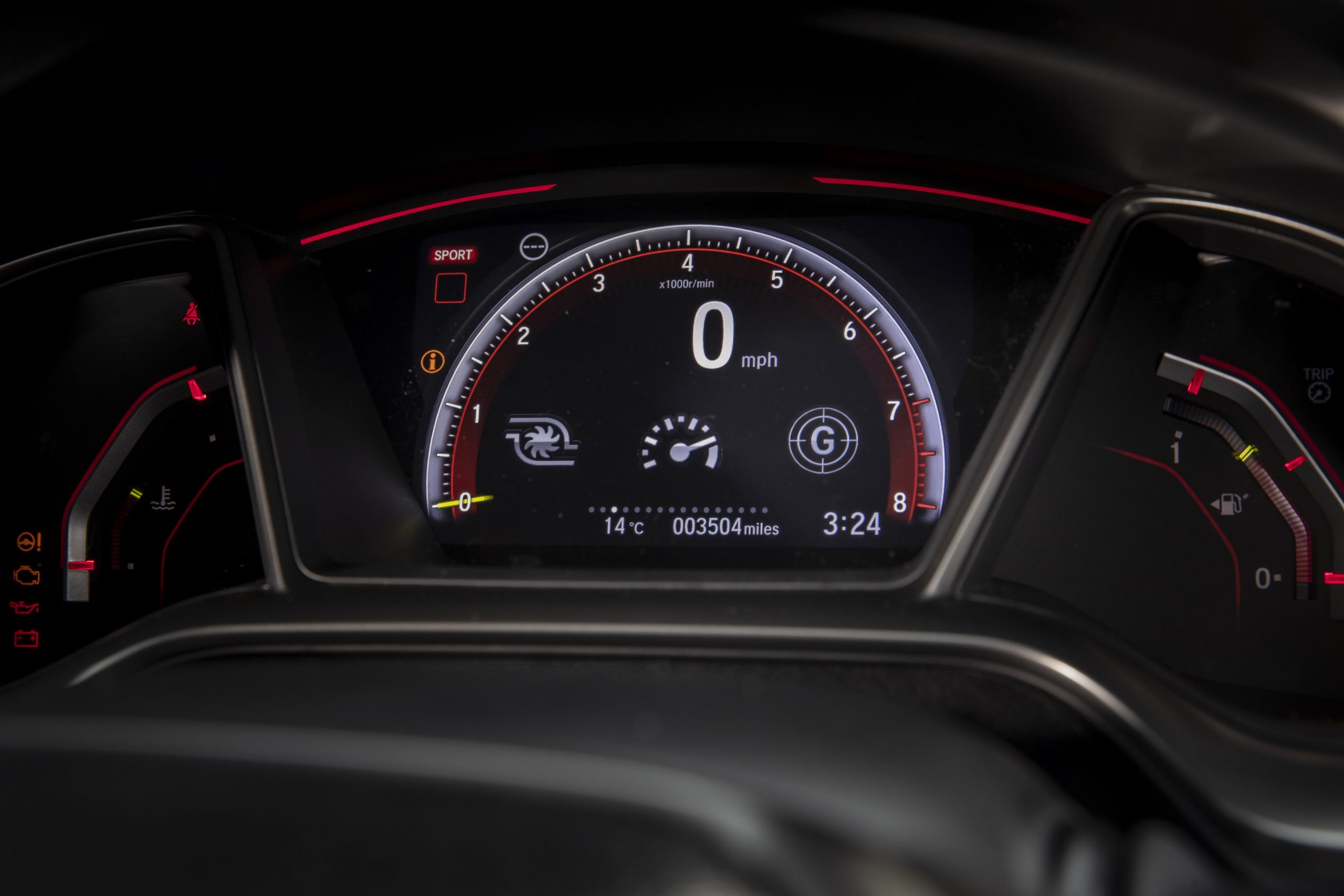 Honda Civic Type-R digital dials