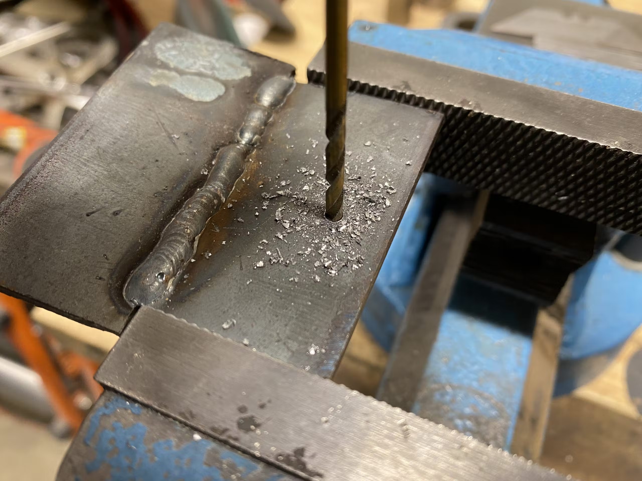 Drilling holes for threads