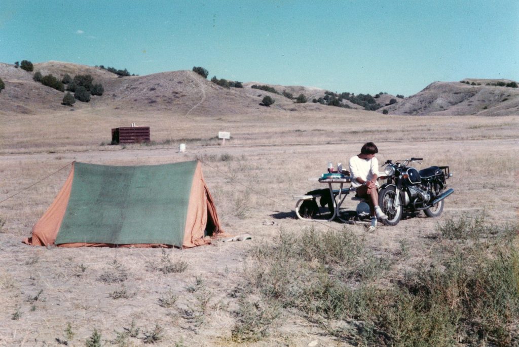 Elspeth Beard and her BMW R75