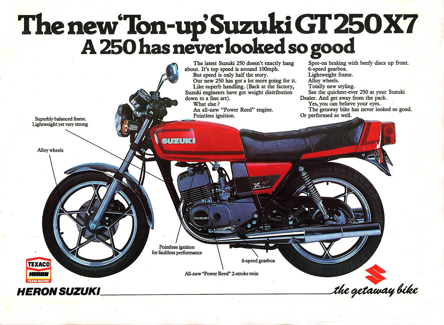 Suzuki GT250 X7 advert