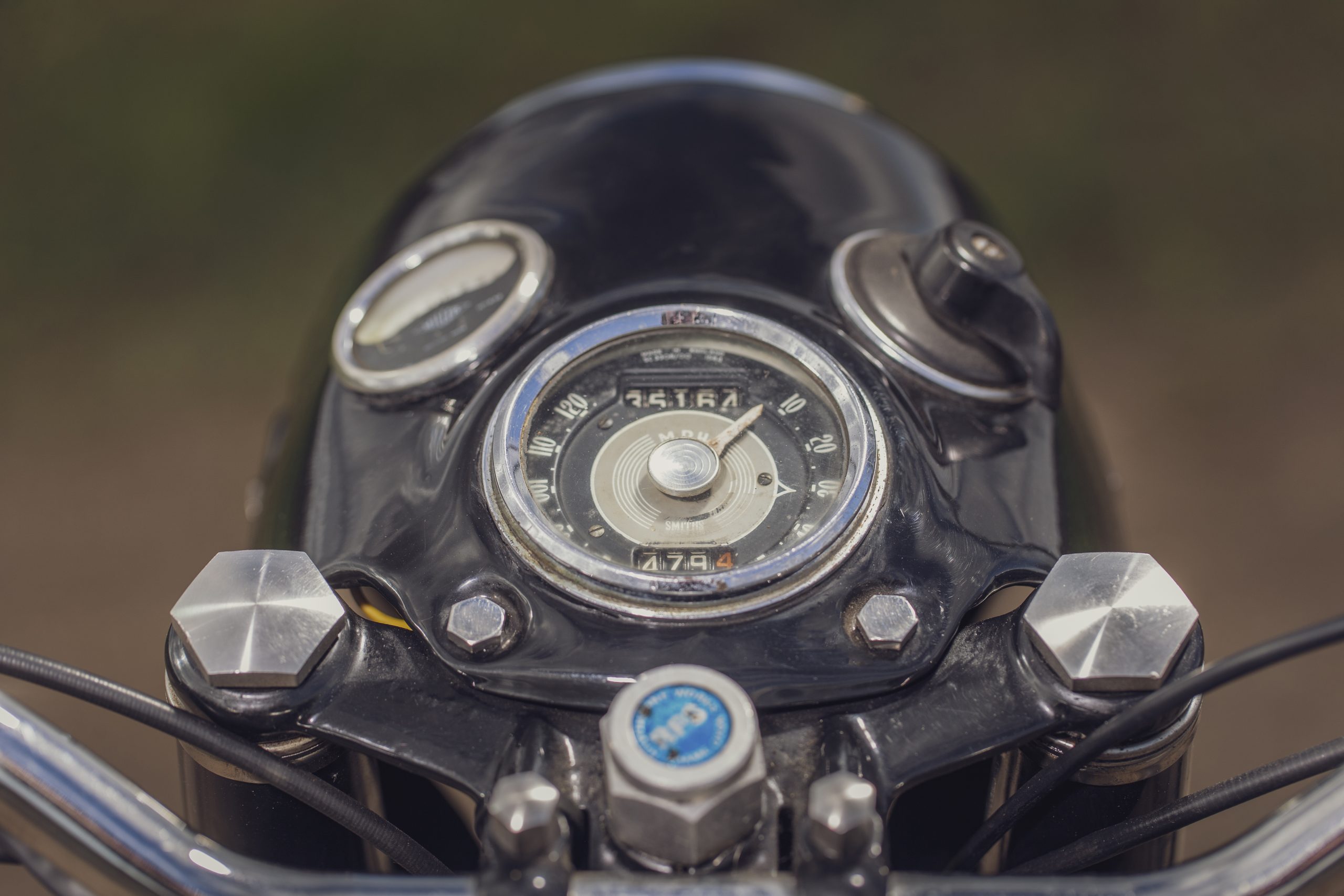 Velocette Venom dashboard