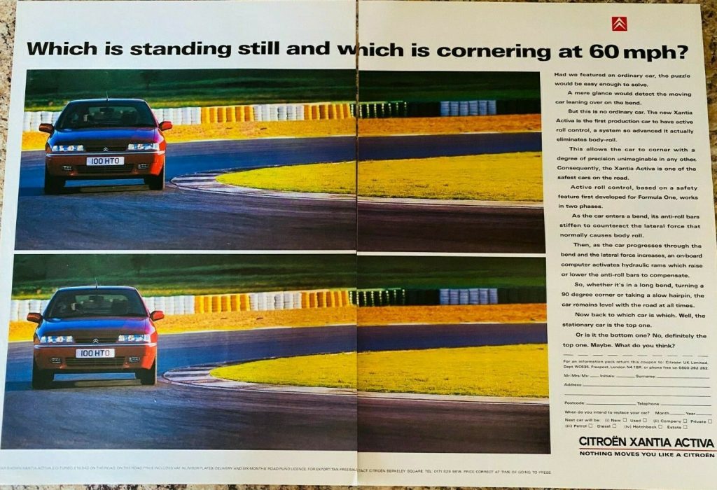 Xantia Activa advert