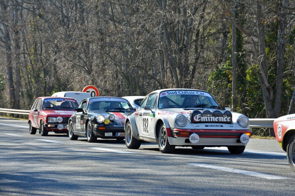 Porsche 911s on 2022 Monte Carlo Rally Historic