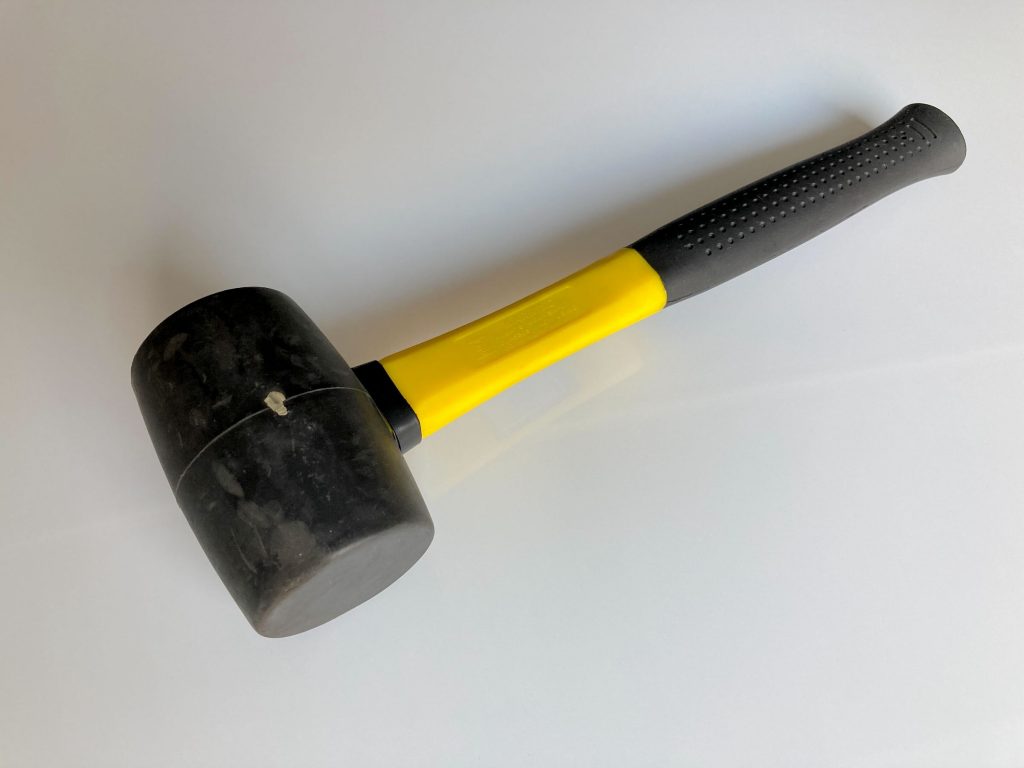 Rubber mallet hammer