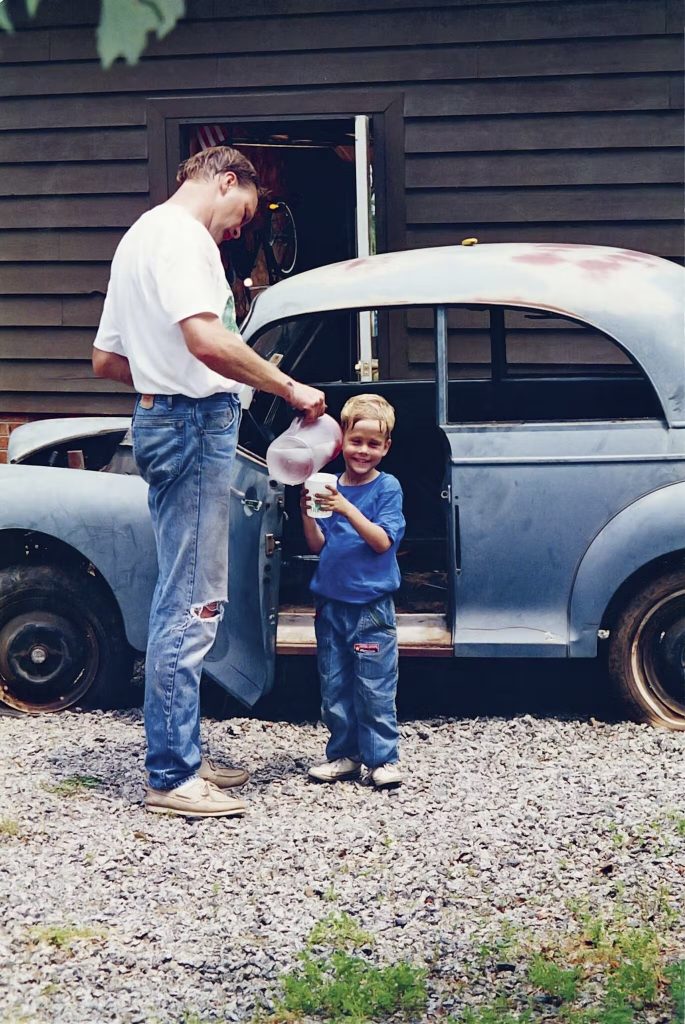 Tom Cotter with son Brian