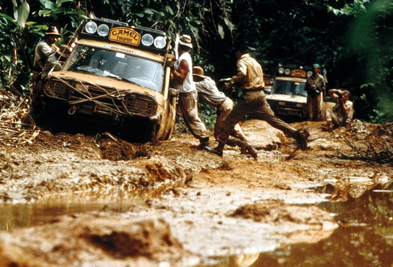 Mud Wrestling: At some point in the 1993 Camel Trophy, we began naming the leeches