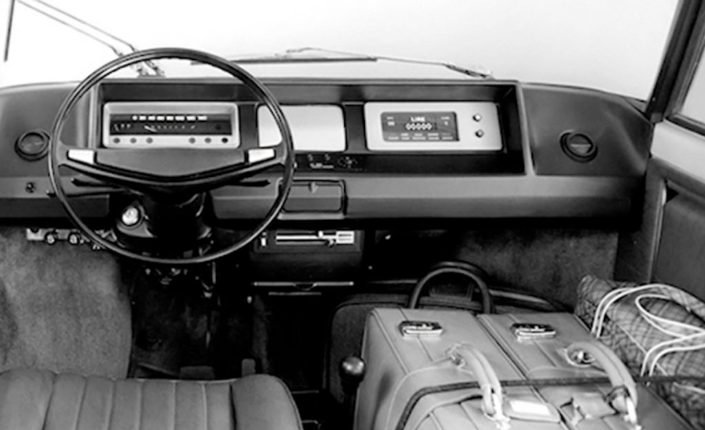 Fiat 850 City Taxi interior