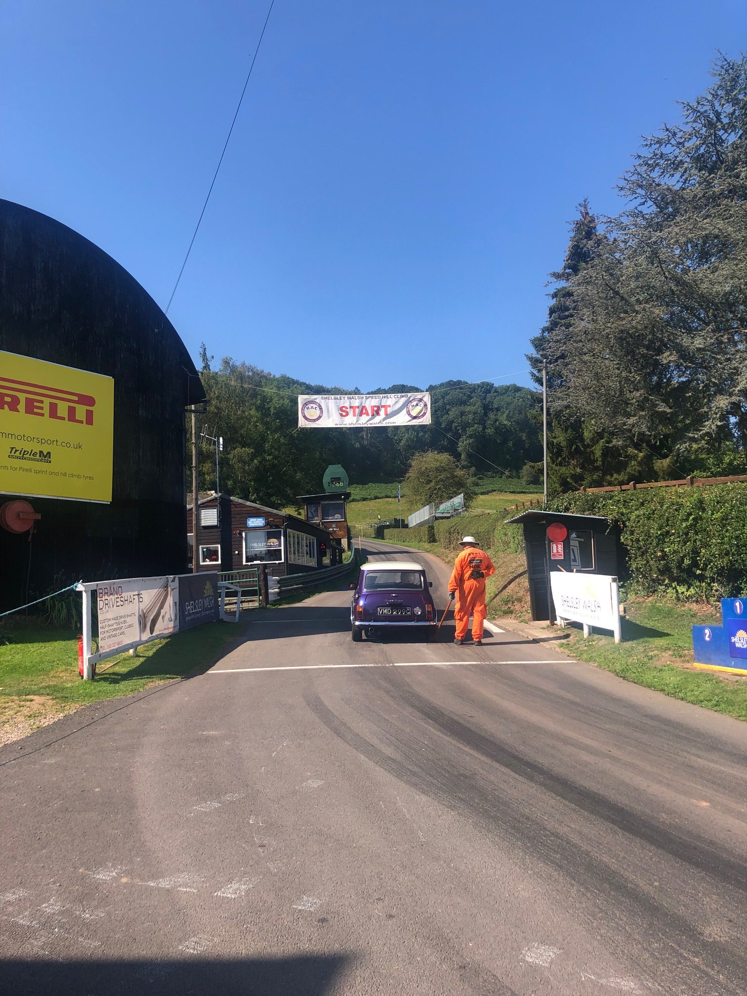 Learning the course at Shelsley Walsh
