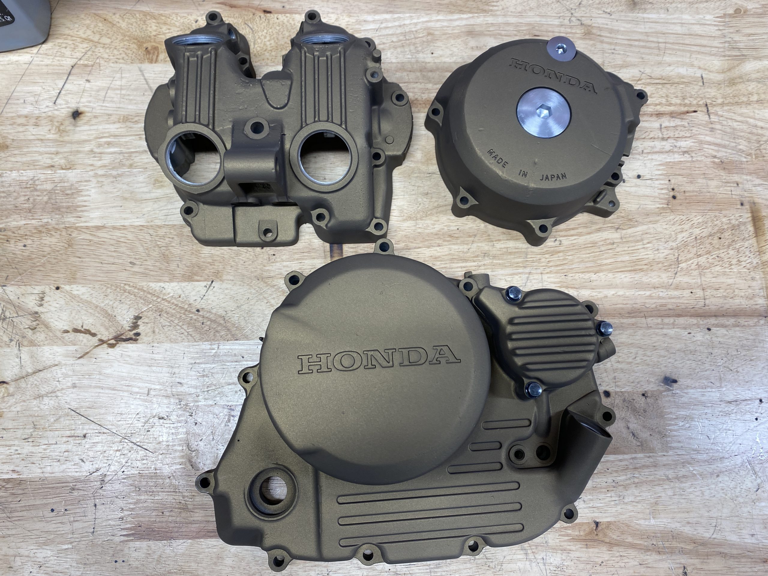 Honda engine covers Cerakote