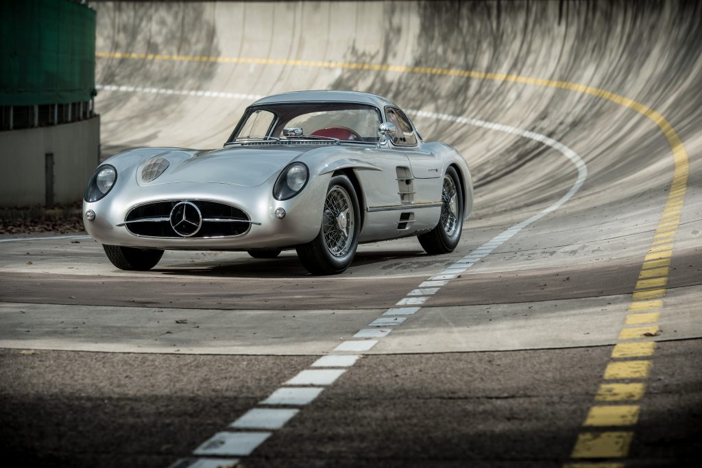 Mercedes 300 SLR Uhlenhaut coupe driven