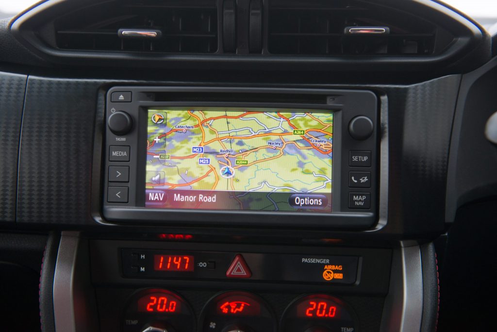 Toyota GT86 infotainment