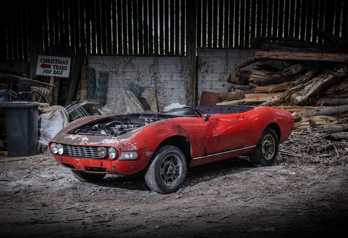 Barn-find Fiat Dino Spider breaks cover after 45 years off the road