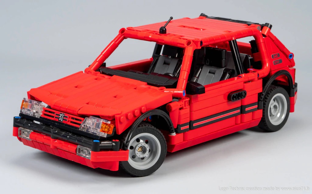 The lion goes from brick to brick: Fan-designed Lego 205 GTi debuts