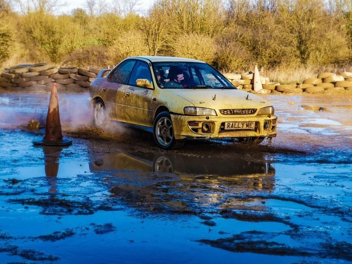 Silverstone rally school Impreza