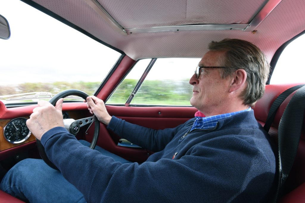 Andrew English drives Marcos 1600 from The Saint
