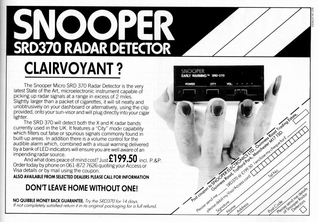 Snooper radar detector