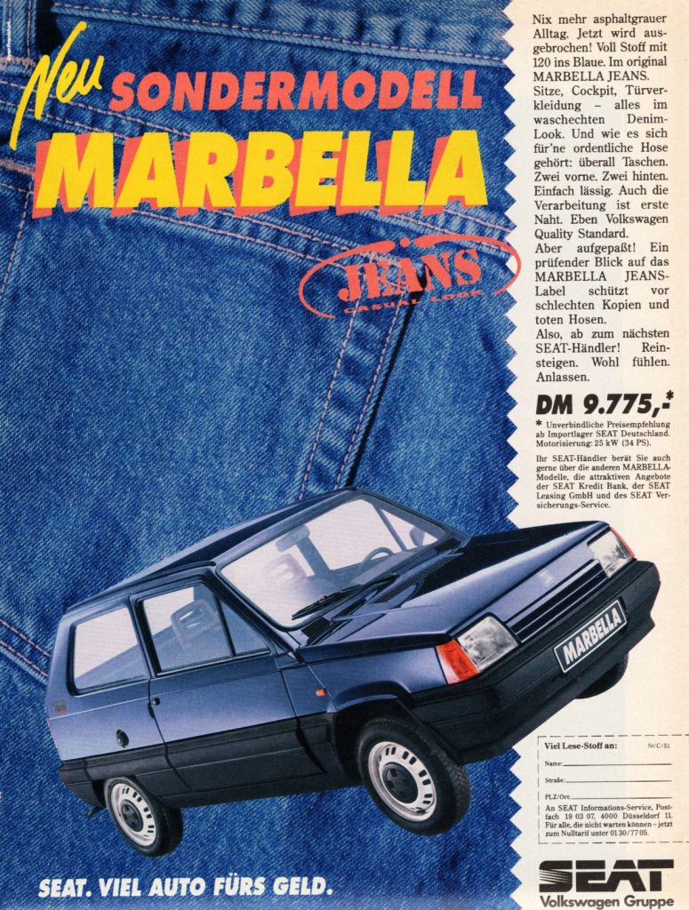 SEAT Marbella Jeans advert