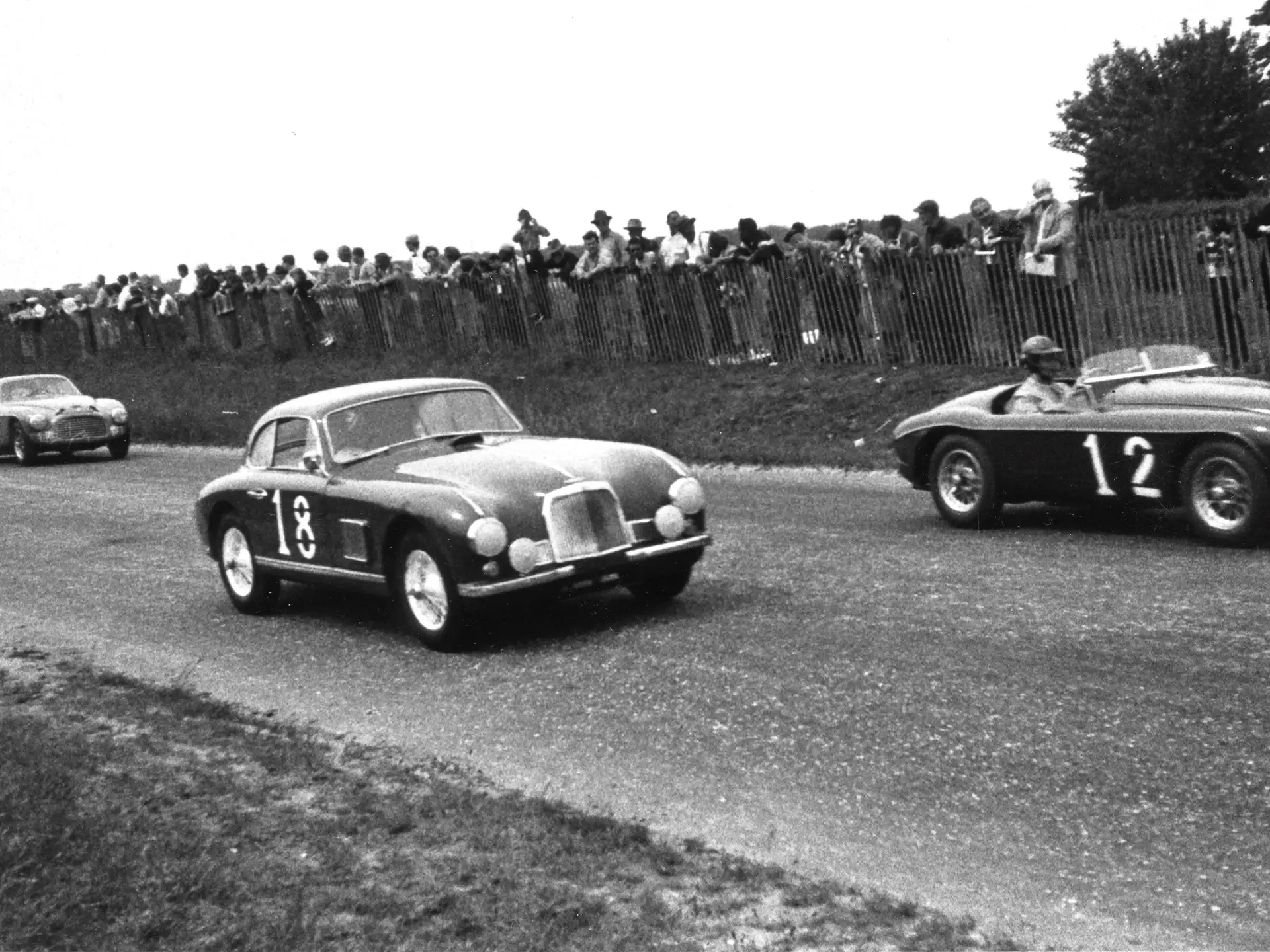 The first Aston Martin DB2 racing