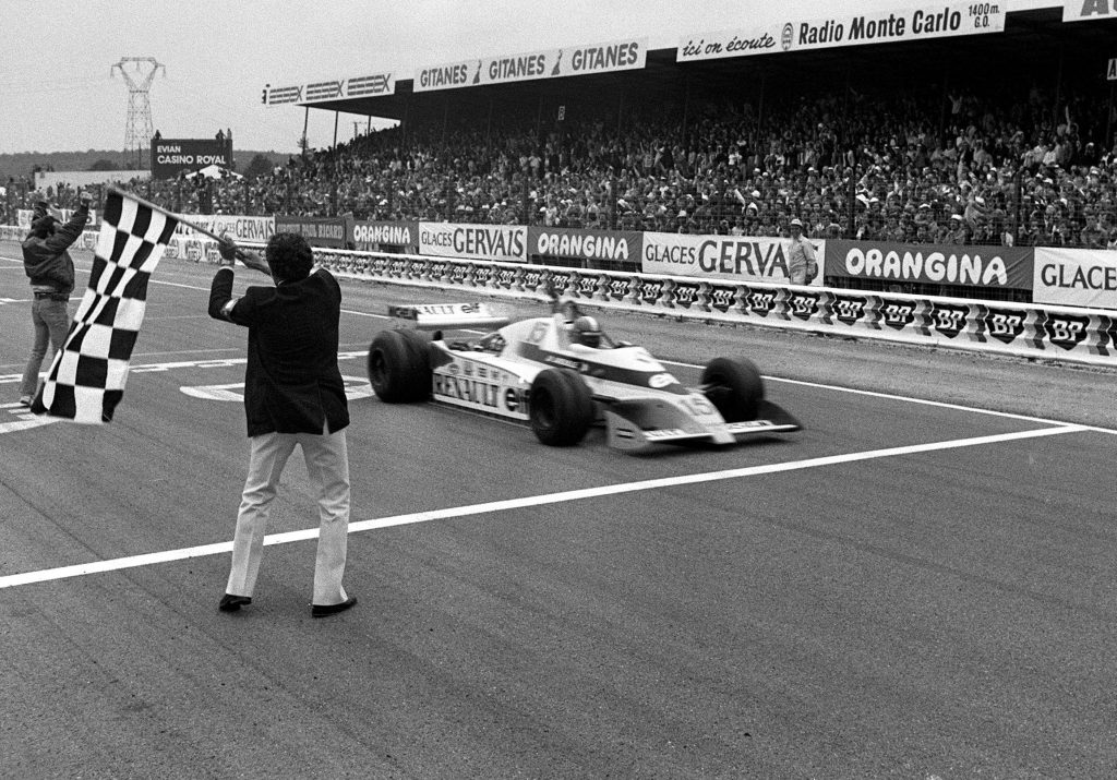 Jean-Pierre Jabouille wins the 1979 Franch Grand Prix