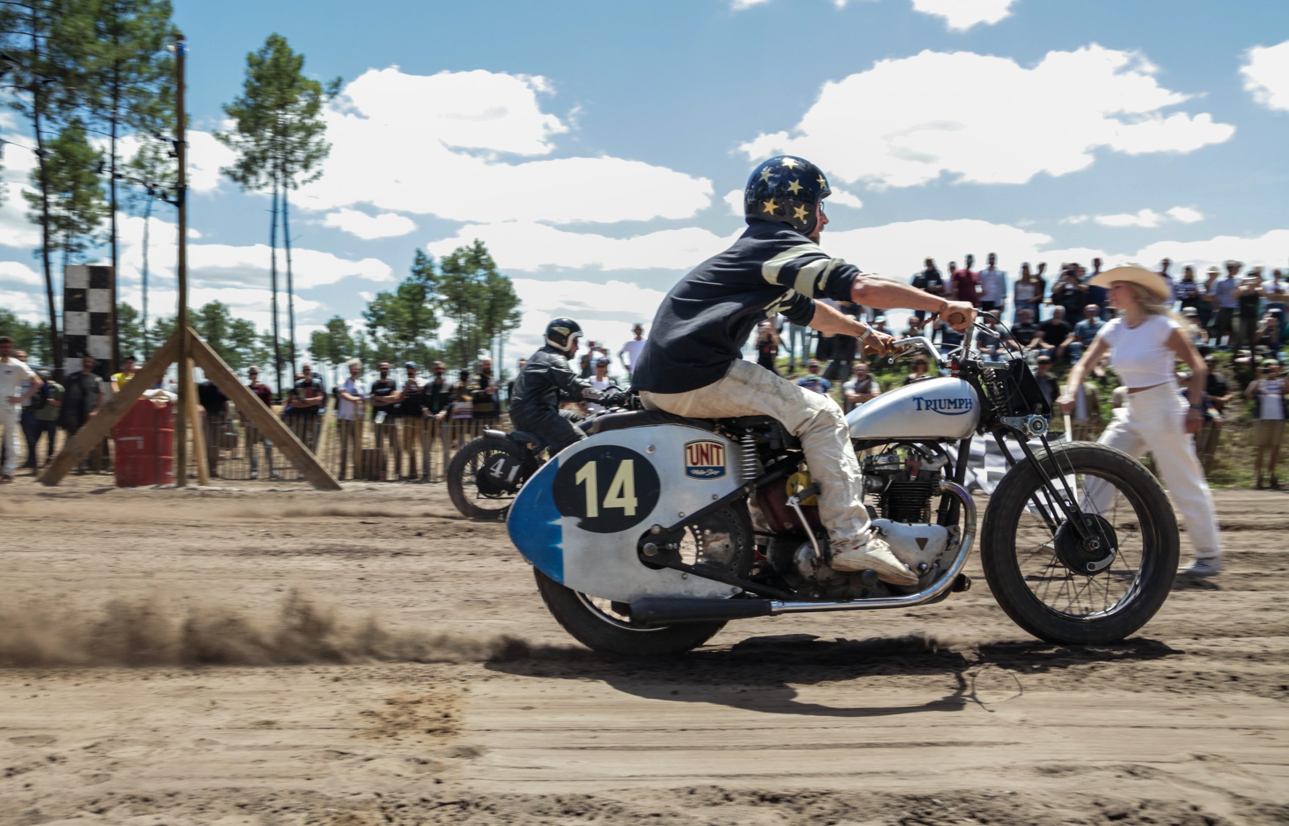 Beach dune racing motorcycles