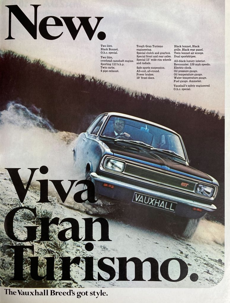 Vauxhall Viva GT advert