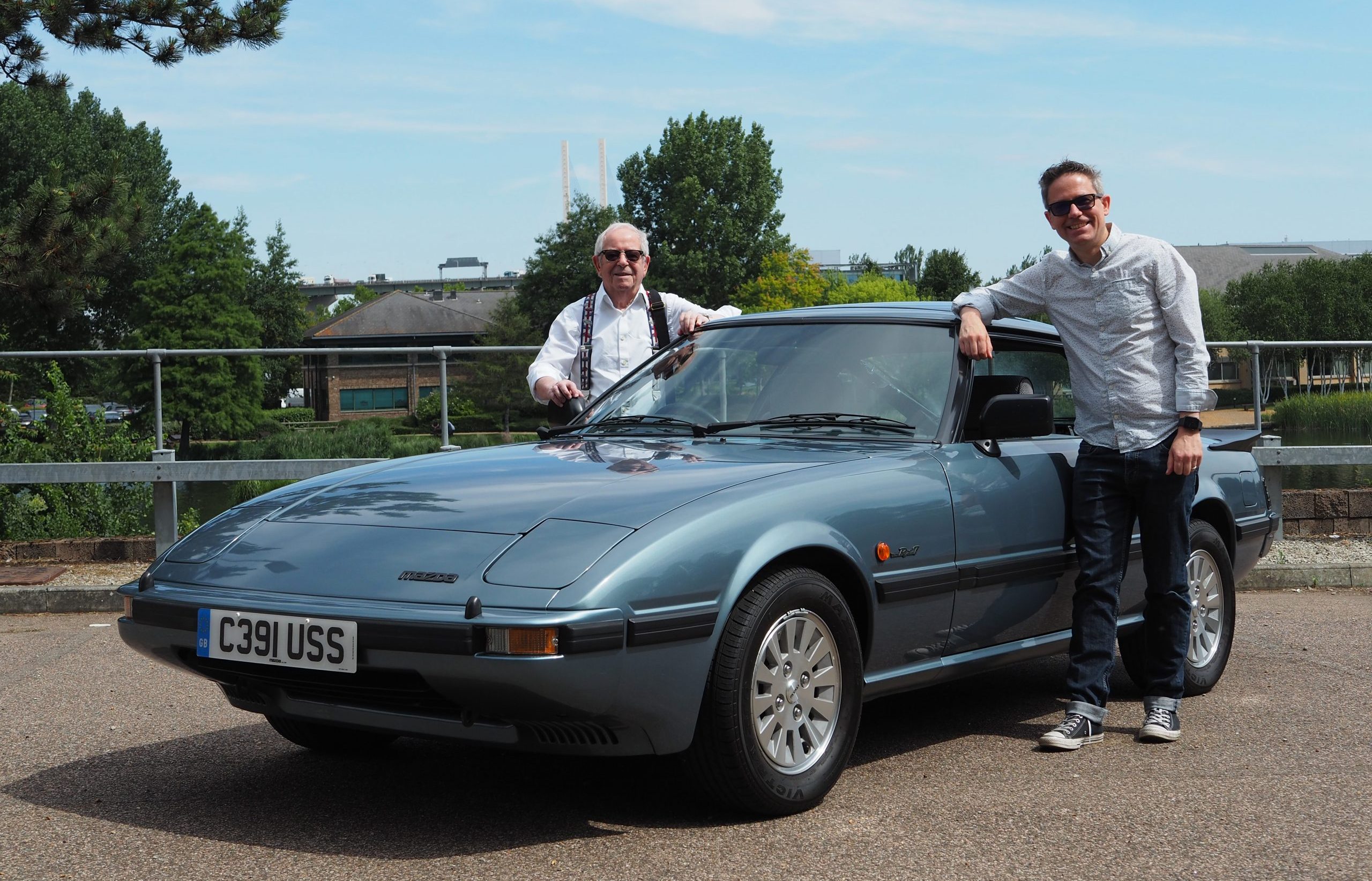 40 years ago my dad bought a Mazda RX-7 and now we’ve all been reunited