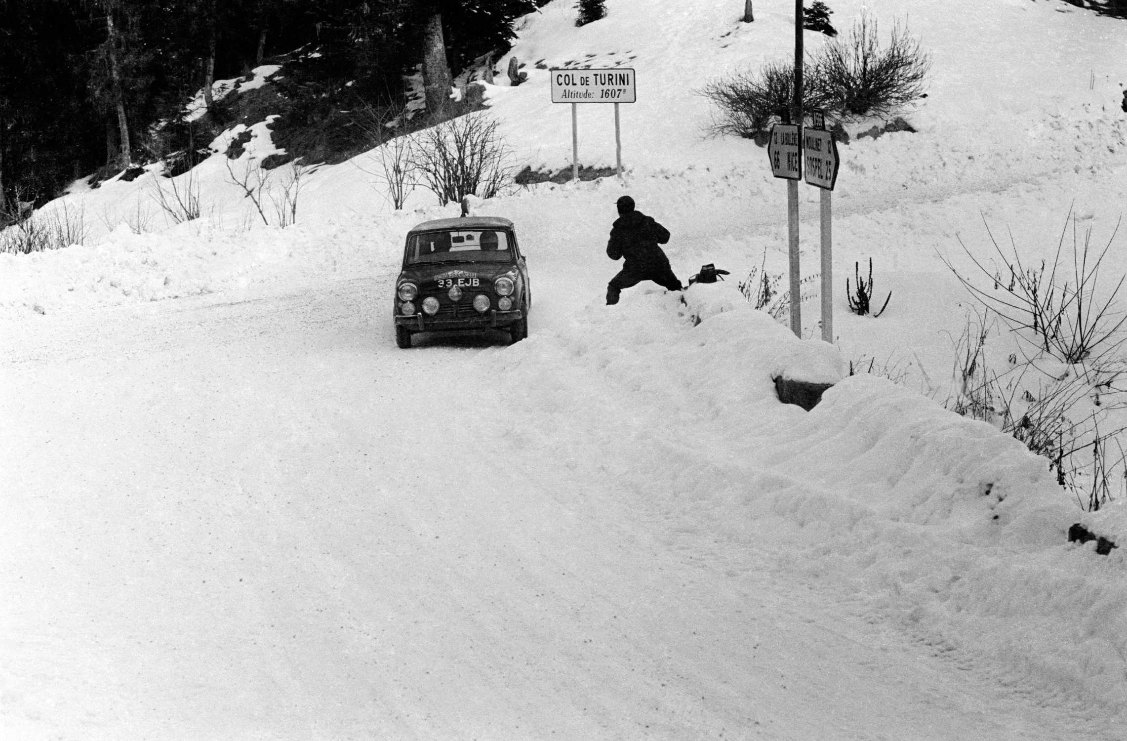 Paddy Hopkirk and Henry Liddon 1964 Monte Carlo rally