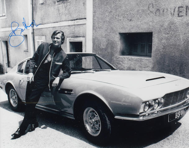 Roger Moor with Aston Martin DBS