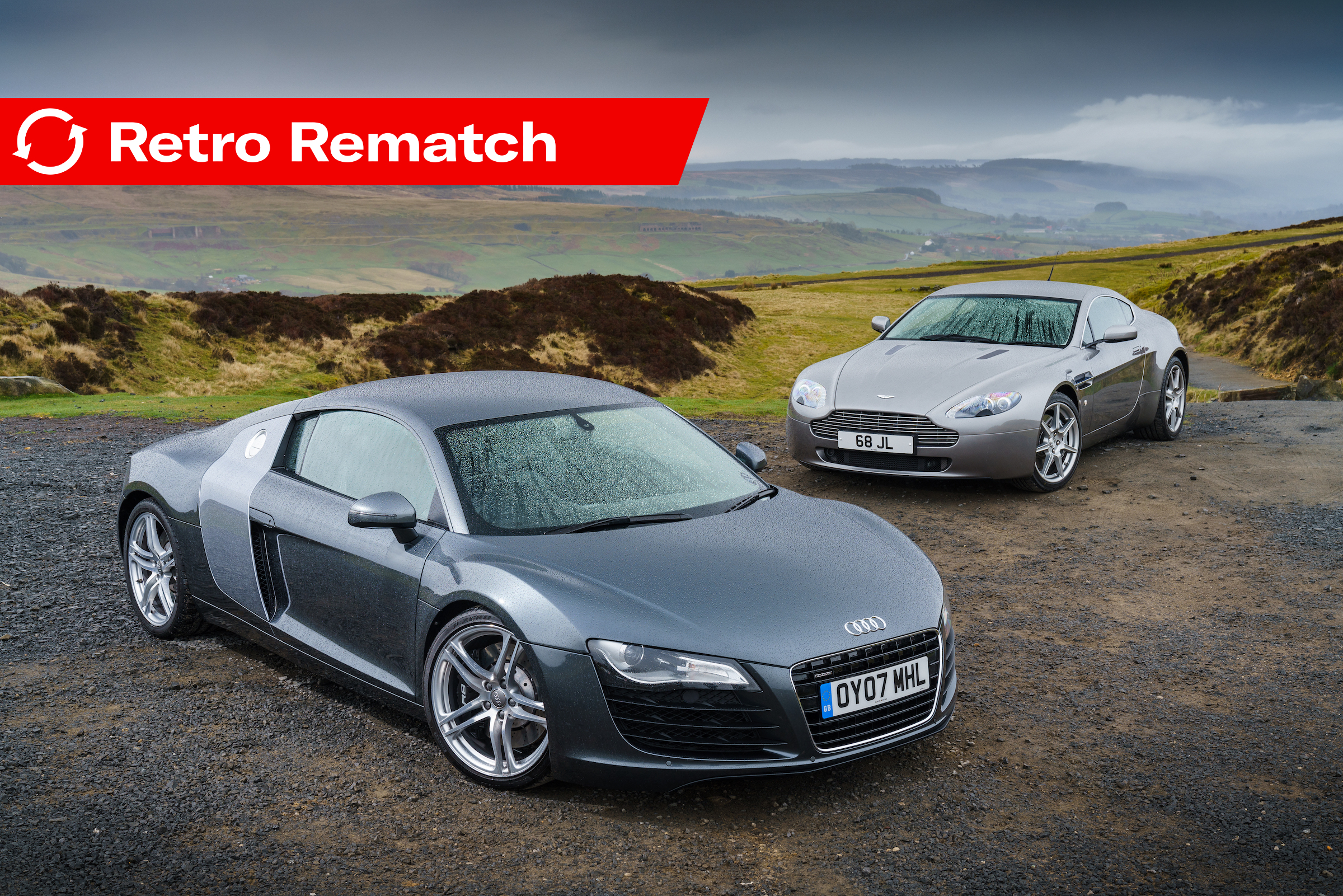 Retro Rematch: Aston Martin V8 Vantage vs Audi R8 4.2