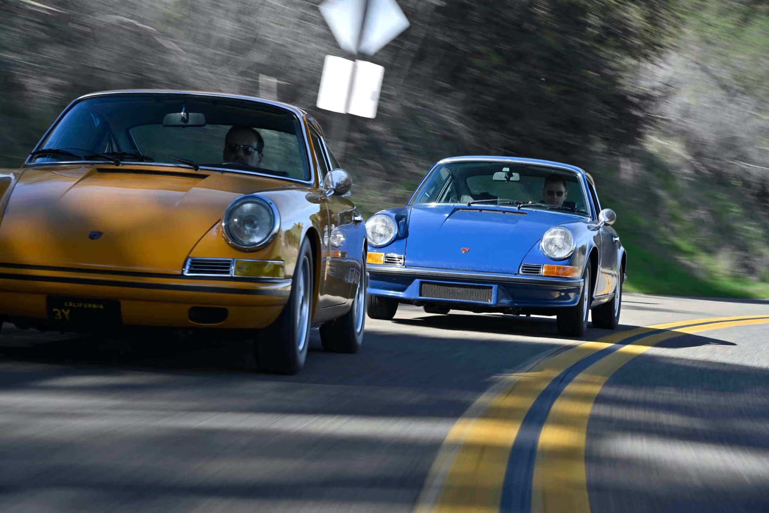 Porsche 912 and 911 test