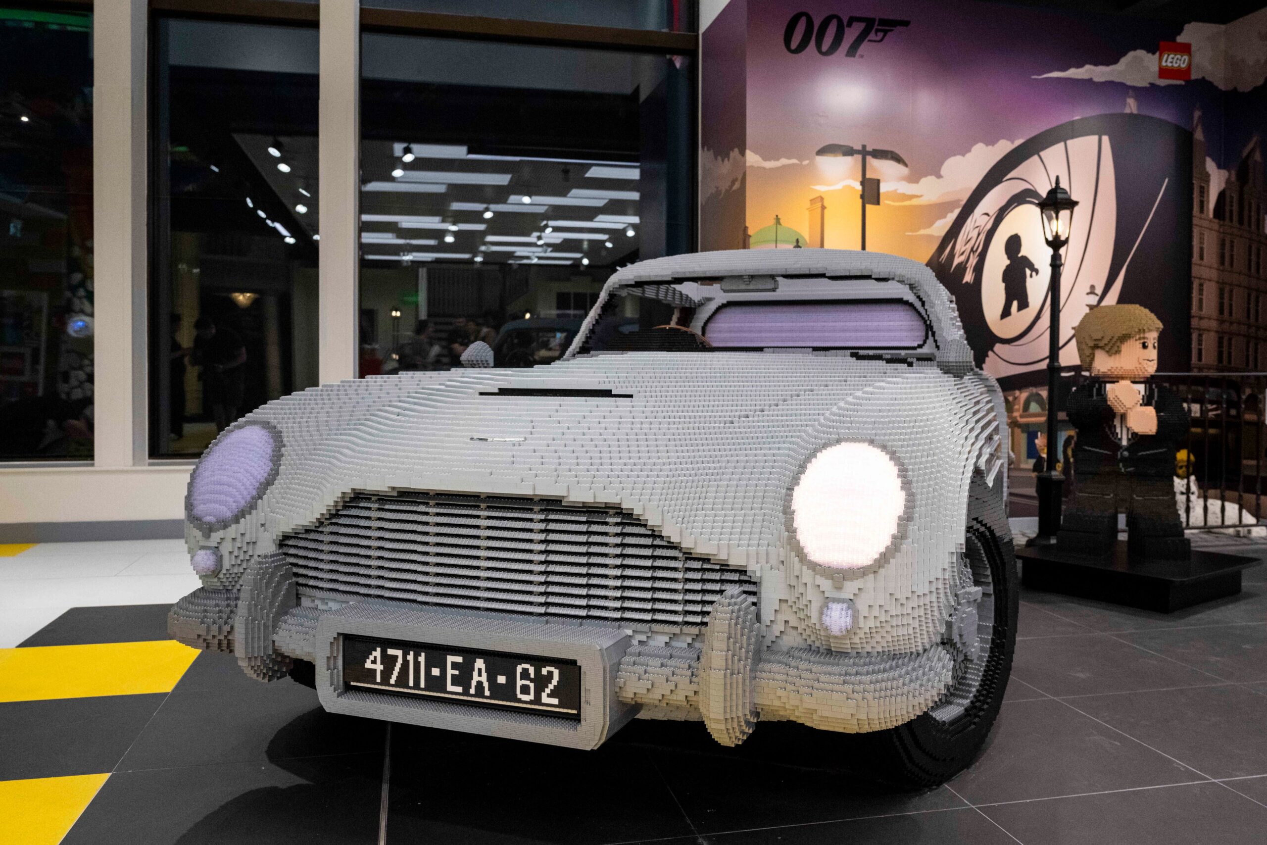 Now pay attention, 007 – you’ll need 360,000 bricks to build this life-size Lego DB5