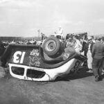 Unlucky 13 racing car crash