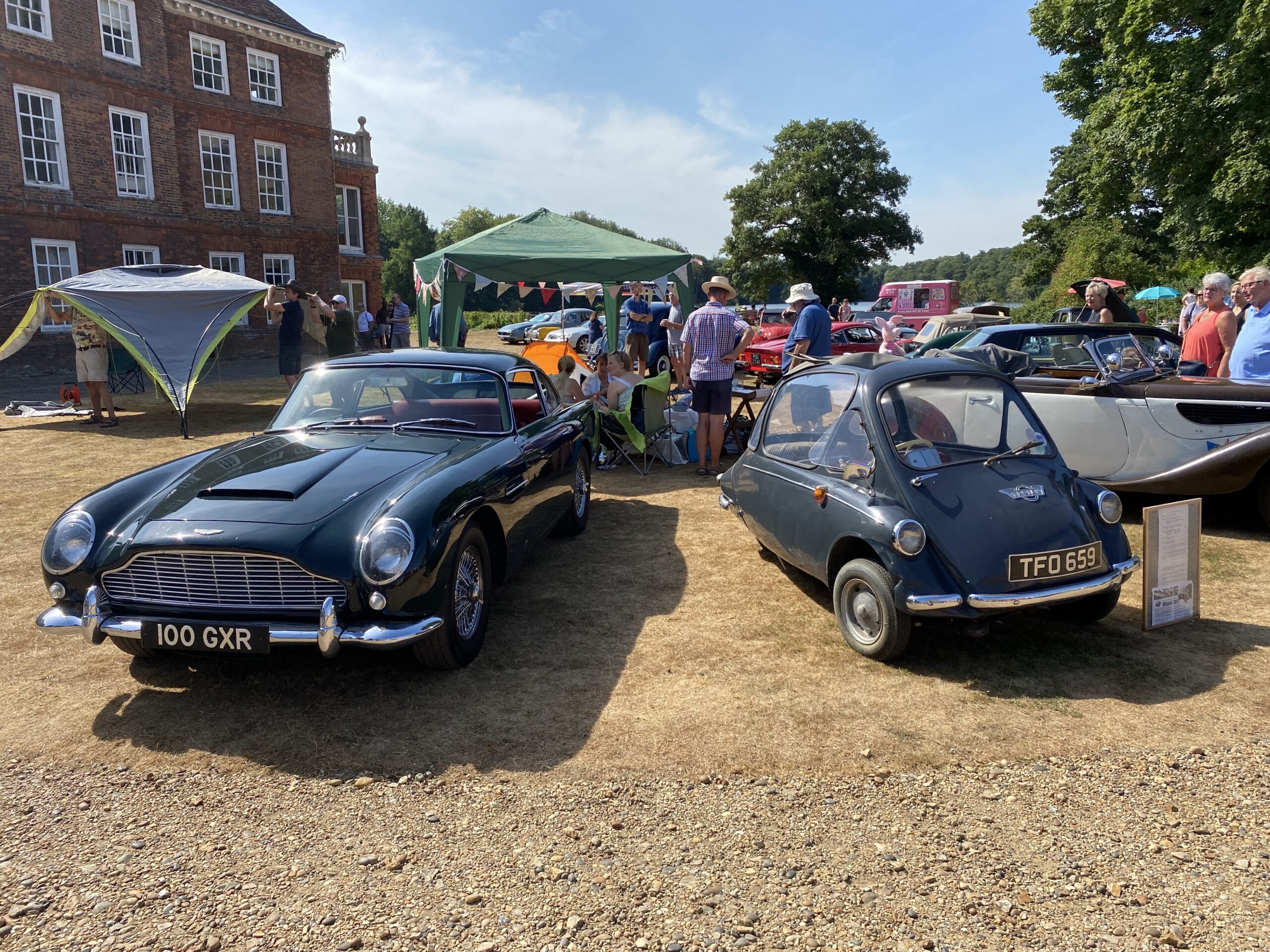 Aston Martin DB5 and Trojan microcar