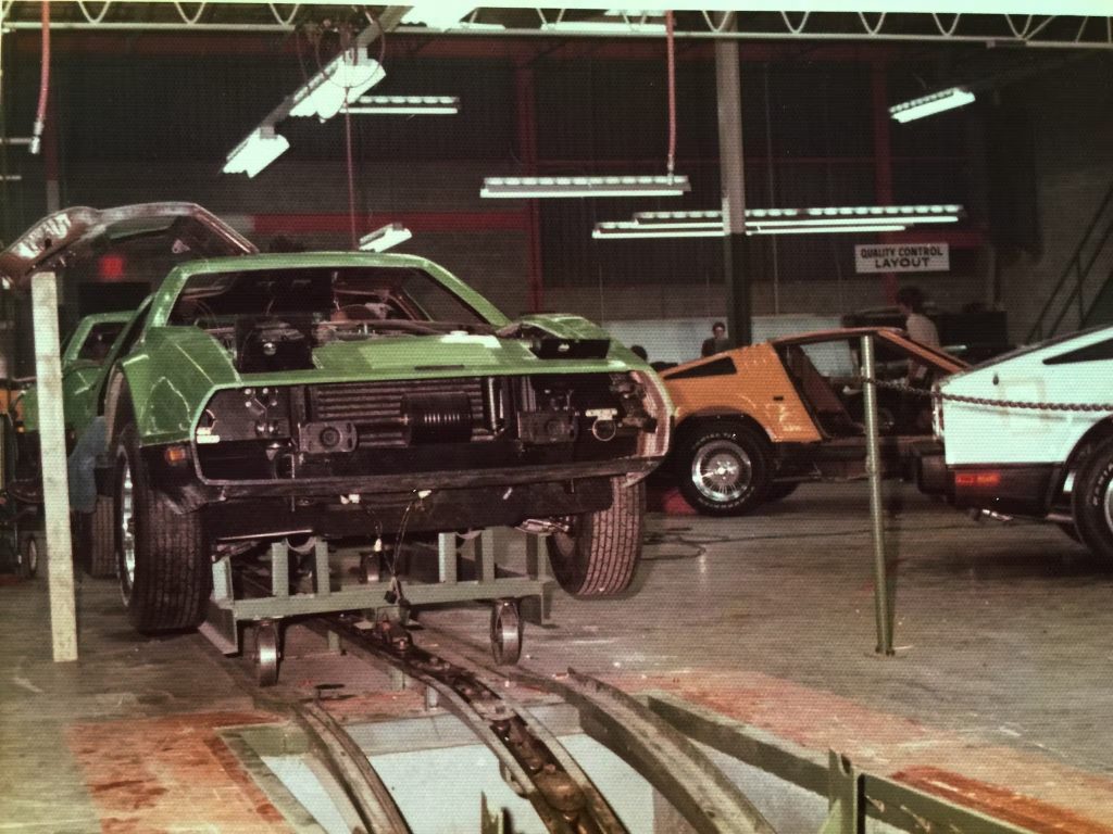 Bricklin SV-1 being built