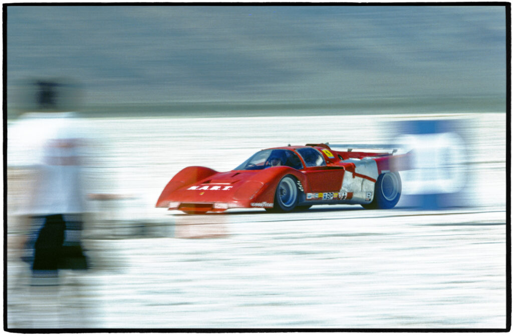 Paul Newman blasts across the salt flats