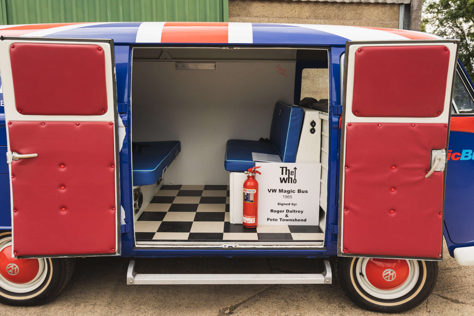 The Who Volkswagen bus interior