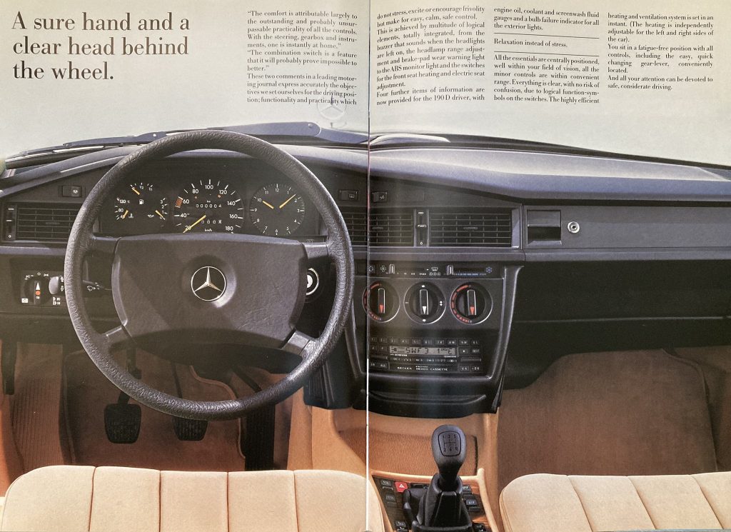 Mercedes 190D brochure