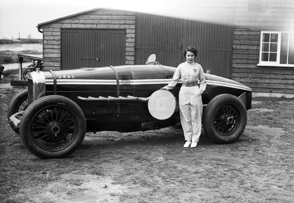 Kay Petre with the Delage V12