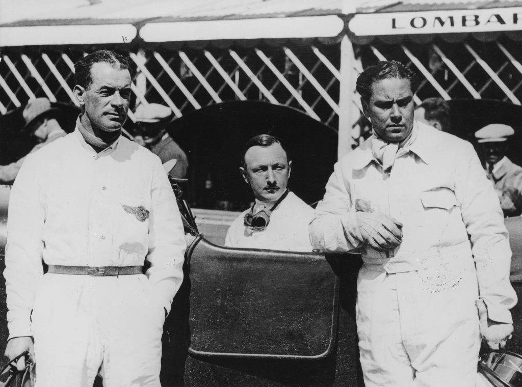 The Bentley Boys at Le Mans, 1928. Left to right: Frank Clement, Sir Henry Birkin, and Woolf Barnato. Bentleys dominated the 24-hour race in its early years, winning in 1924, 1927, 1928, 1929, and 1930. Heritage Images/Getty Images