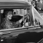 Queen Elizabeth driving