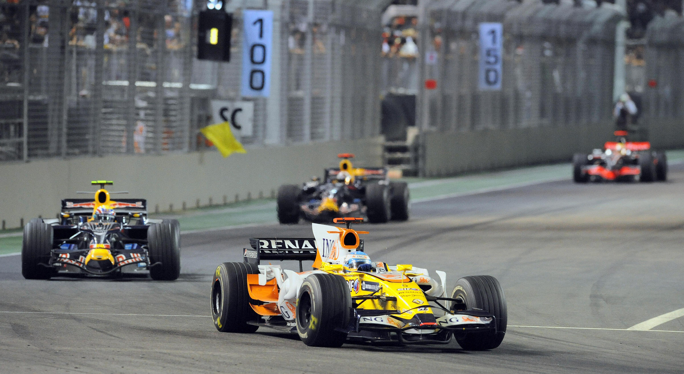 Scandal tainted Formula 1’s first night race in 2008