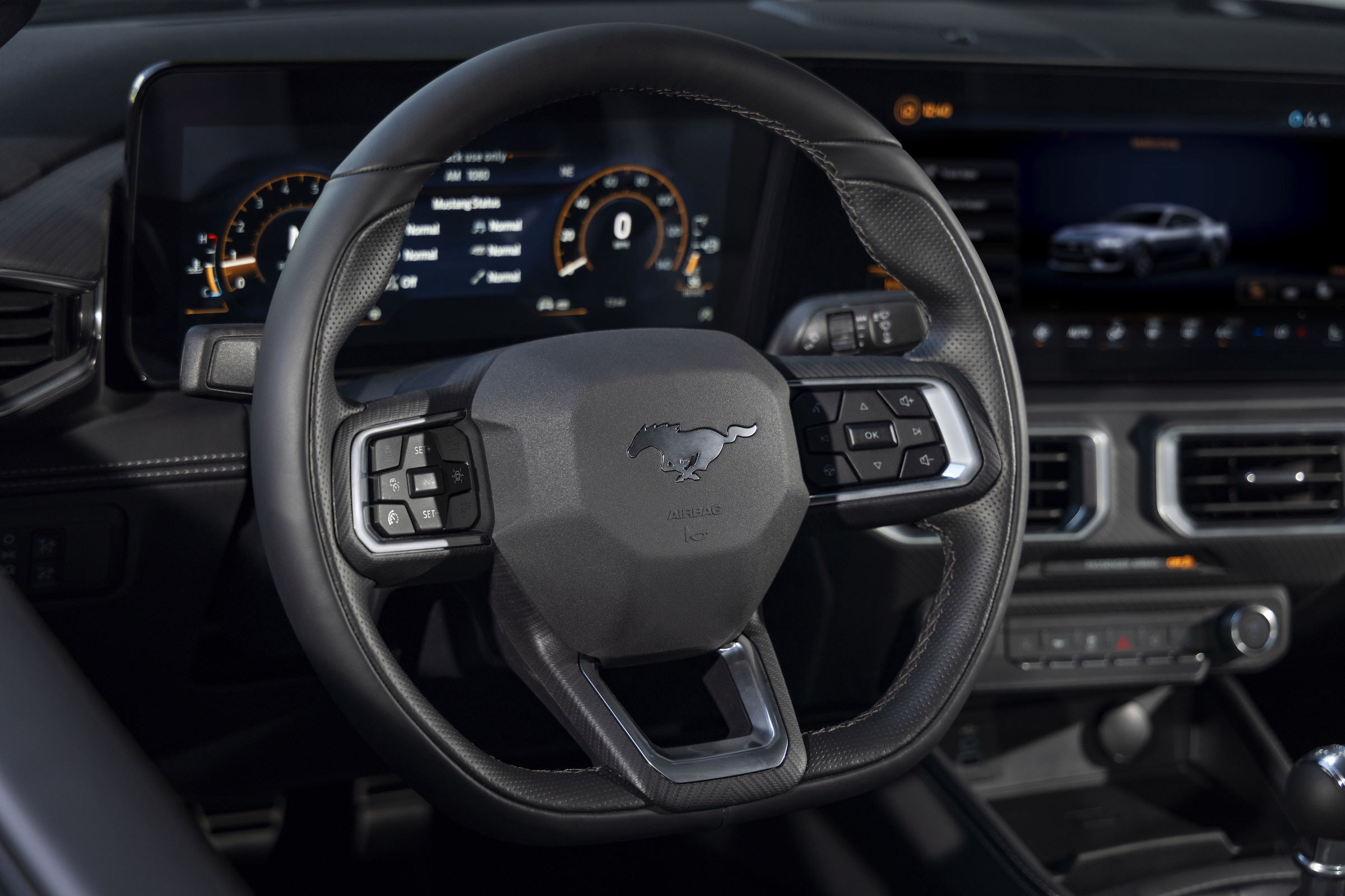 2024 Ford Mustang steering wheel