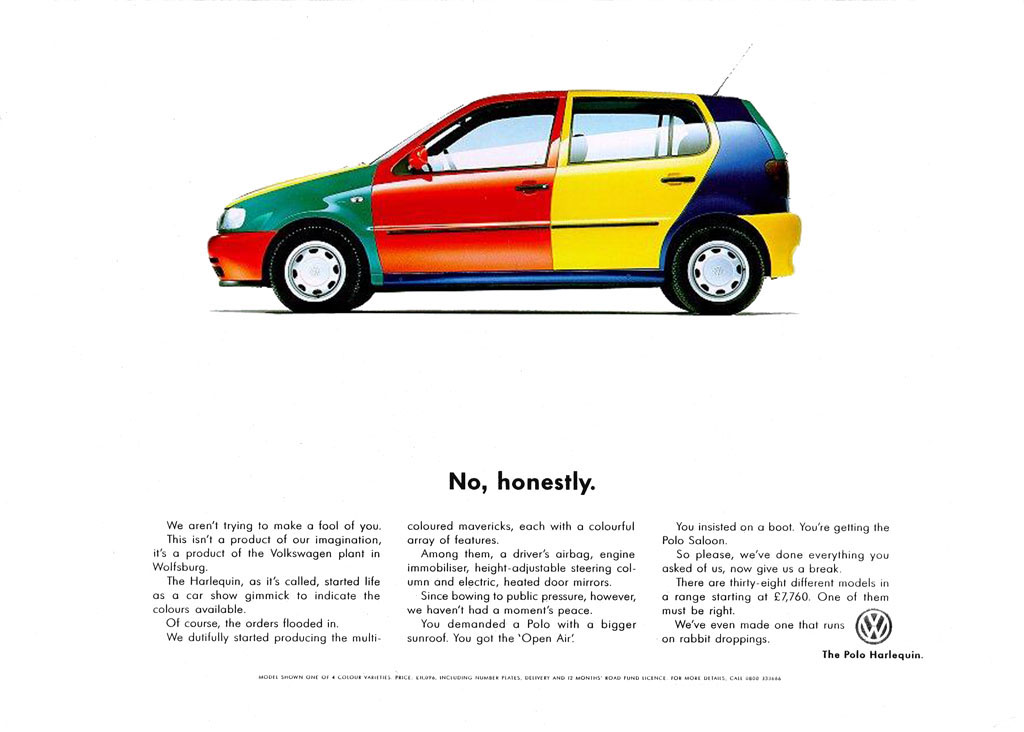 VW Polo Harlequin advert