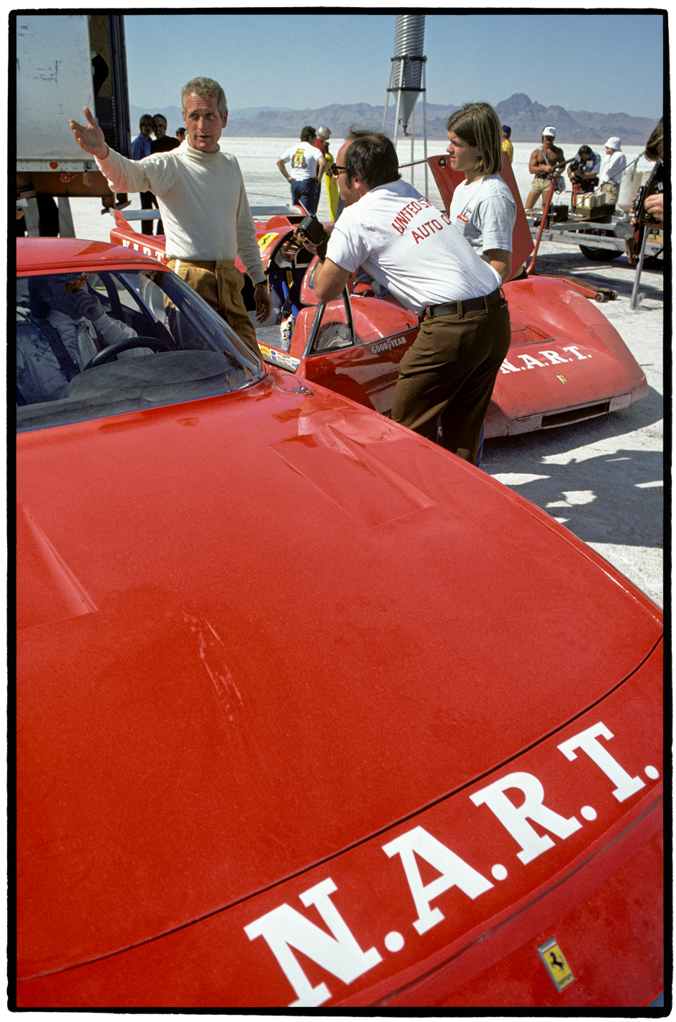 Paul Newman with Ferrari 356 GTB