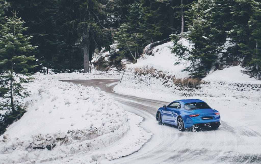 Alpine A110 drift