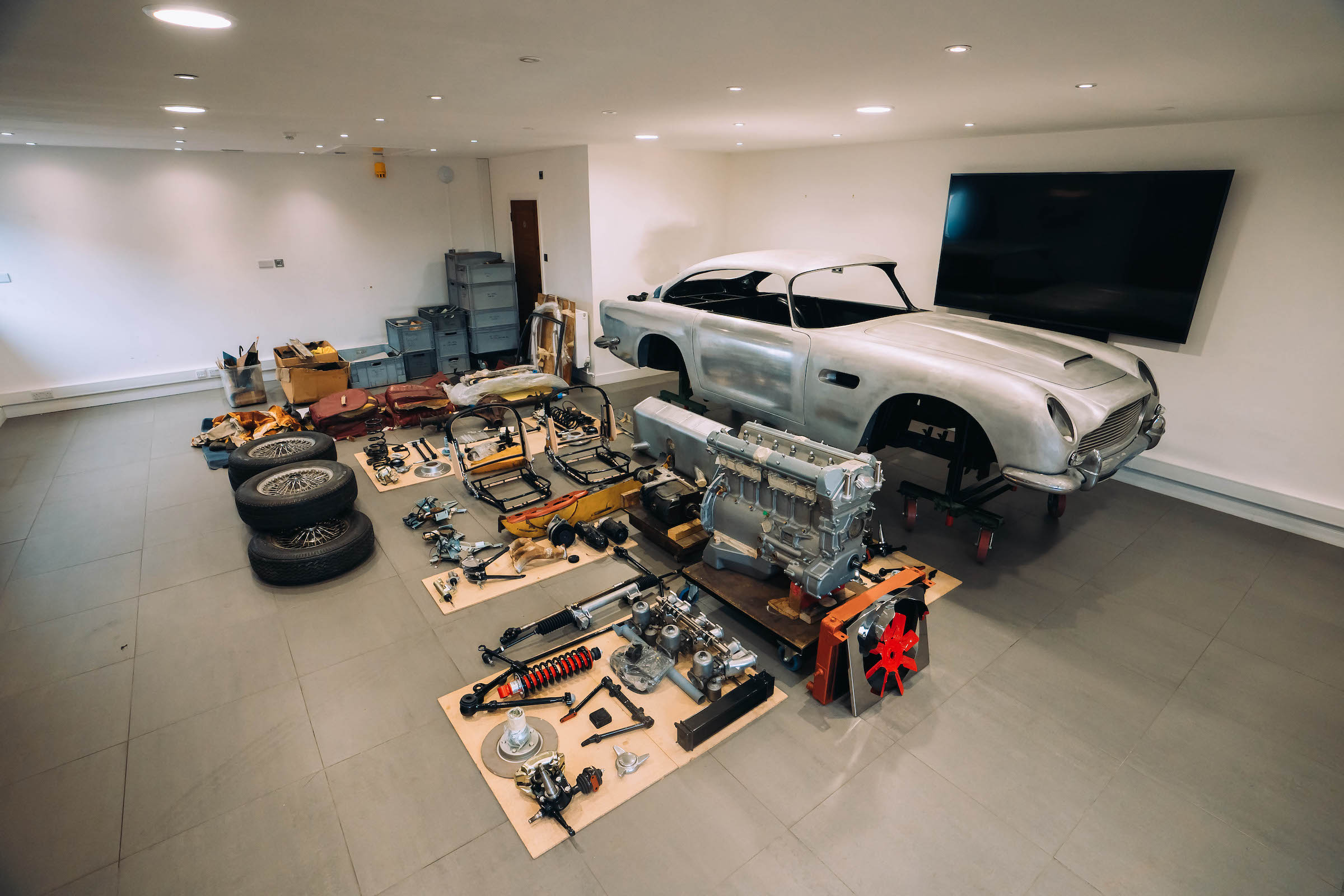 This disassembled DB5 is the world’s best Airfix kit